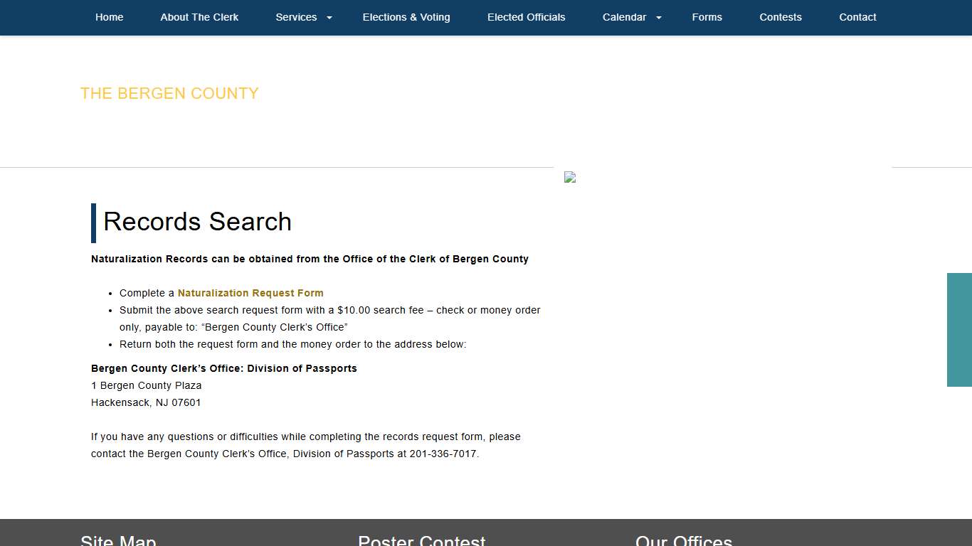 Bergen County Clerk - Records Search